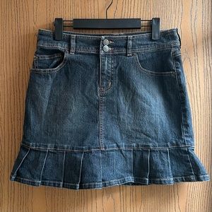 vtg tyte denim mini skirt